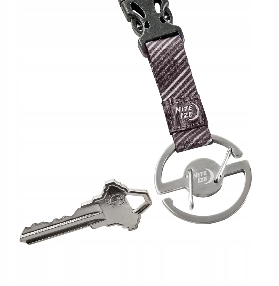 Nite Ize Medallion Key Lanyard karabinas su dirželi, plieno