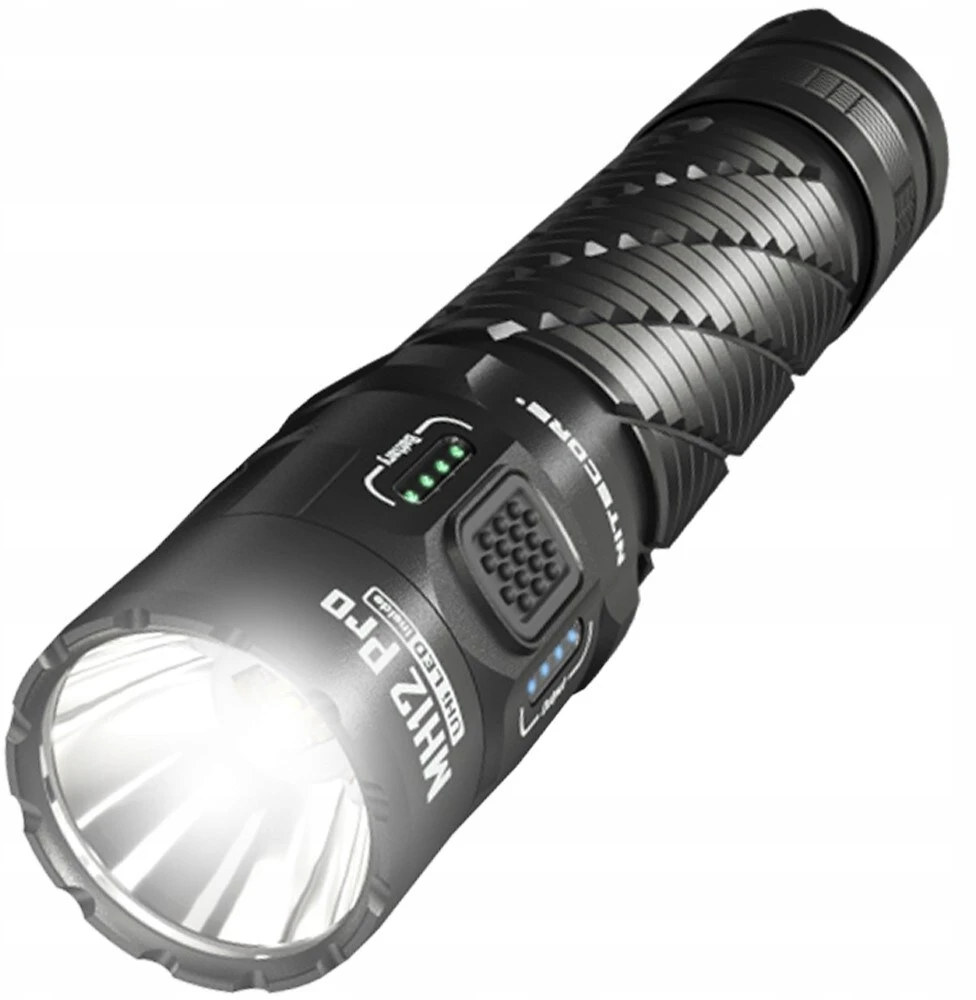 Nitecore MH12 Pro įkraunamas LED žibintuvėlis, 3300 lm, 505 m, USB-C, 5300 mAh, IP68