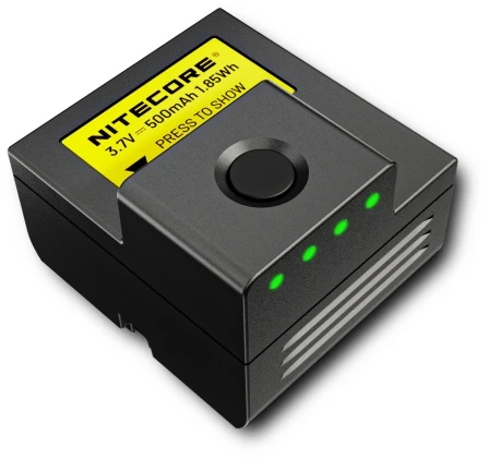 Nitecore NPL25GL pistol tactical light – 900-lumen baltas LED, integrated žalias laser, detachable battery, magnetic charging