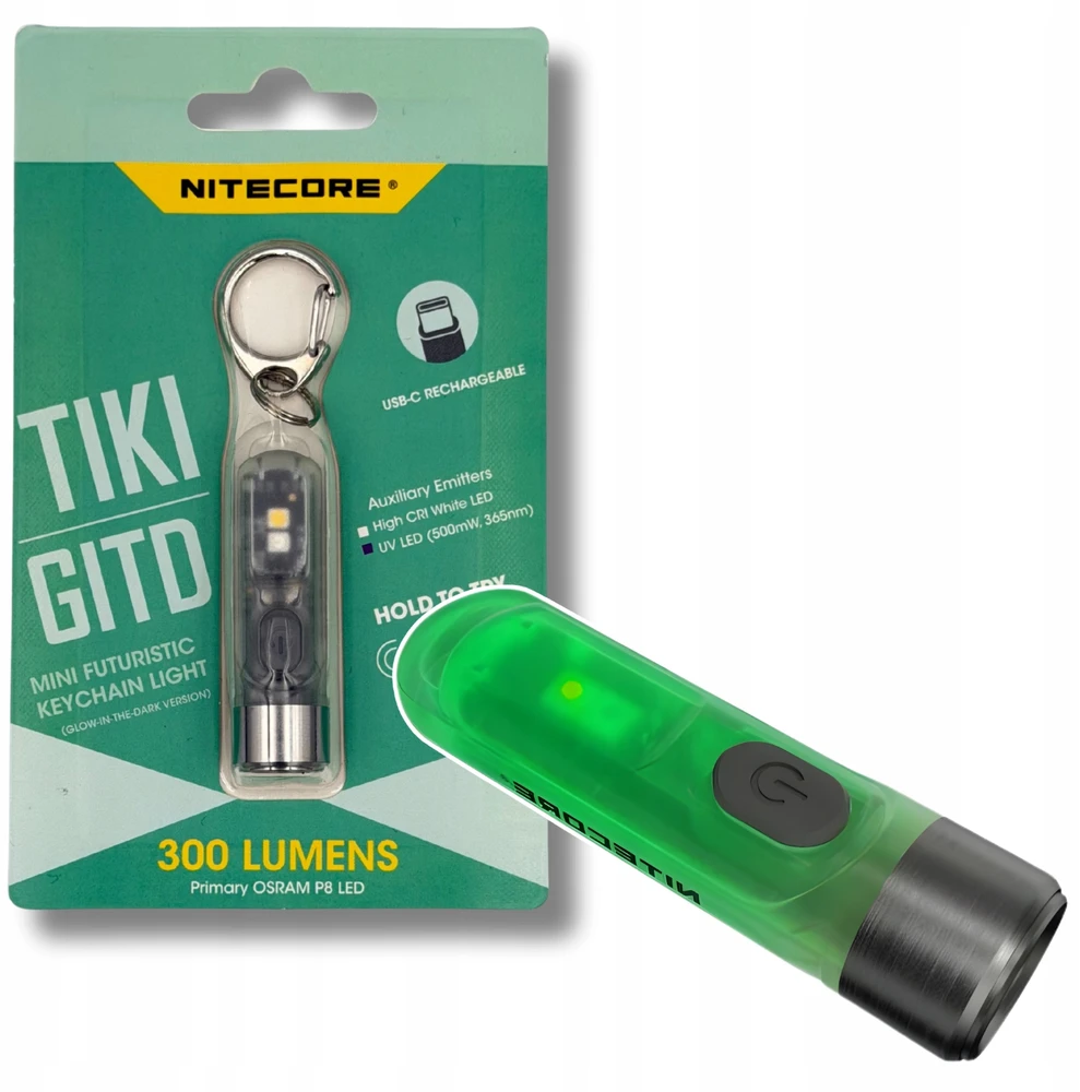 Nitecore TIKI GITD Flashlight 300lm