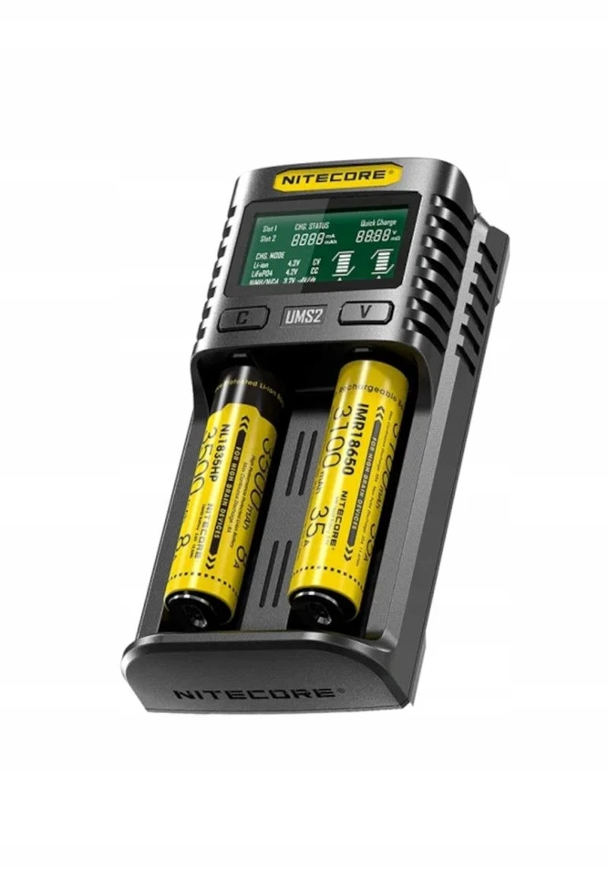 AKUMULIATORIŲ ĮKROVIKLIS 2 SLOT/UMS2 NITECORE
