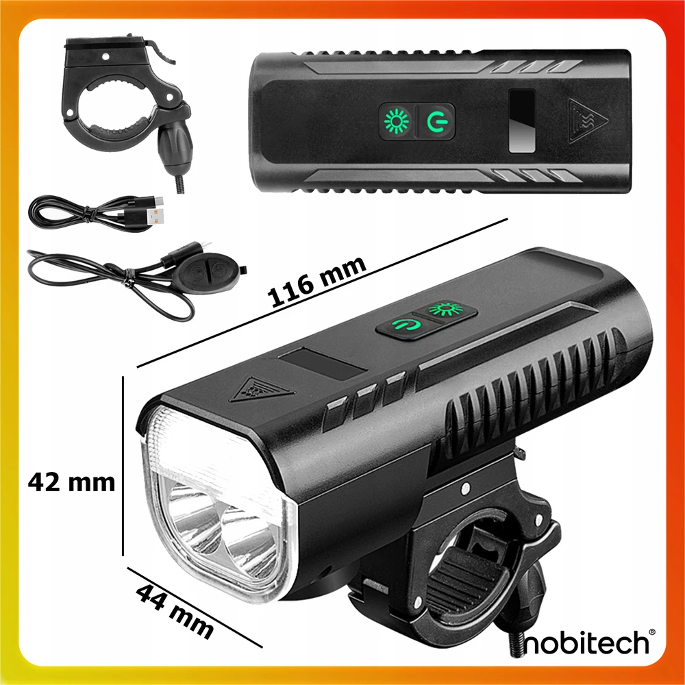 Nobitech USB DVIRAČIO LEMPAS PRIEKINIS GARŠAS PRIEKINIS APŠVIETIMO SKAMBAS SU POWERBANK