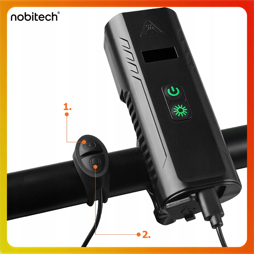 Nobitech USB DVIRAČIO LEMPAS PRIEKINIS GARŠAS PRIEKINIS APŠVIETIMO SKAMBAS SU POWERBANK
