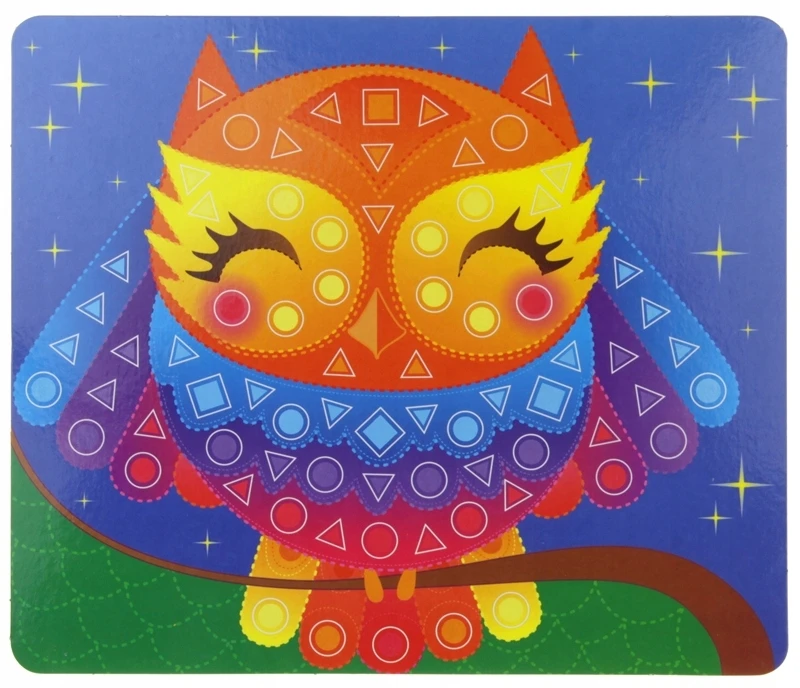 Nobo Creative Foam Mosaic Scrapbook Super Kid Owl Flower
