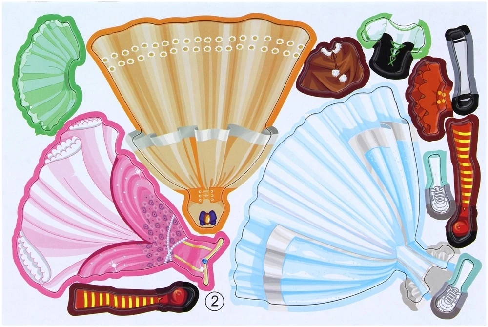Nobo Dėlionė Dėlionė Magnetinis lėlių aprengimas Lėlės modelis Styling 58 el.