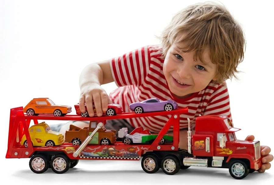 Nobo Didelis vilkikas Maniek 6 žaisliniai automobiliai sunkvežimiai automobiliai automobiliai zigzago trinties pavara