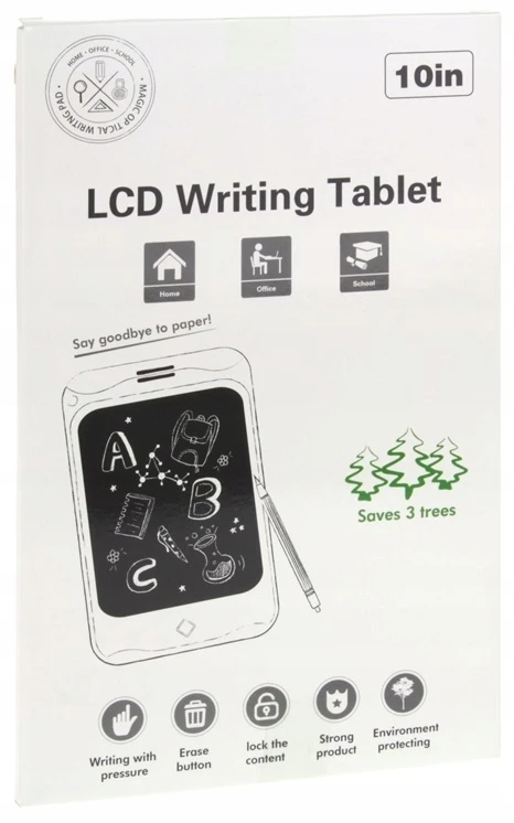 Nobo Grafikos piešimo planšetė vaikams Aprašymas Stylus LCD lenta 10 colių