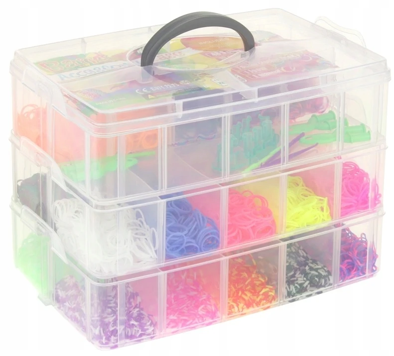 Nobo Guminės juostos papuošalų apyrankėms gaminti Loom Bands Krosno XXL rinkinys