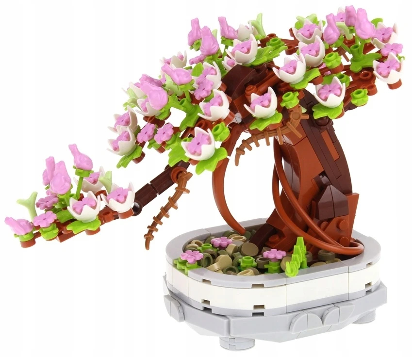 Nobo KONSTRUKCINIAI BLAKAI GĖLĖS MEDŽIS BONSAI MEDIS 462 ELEMENTAI