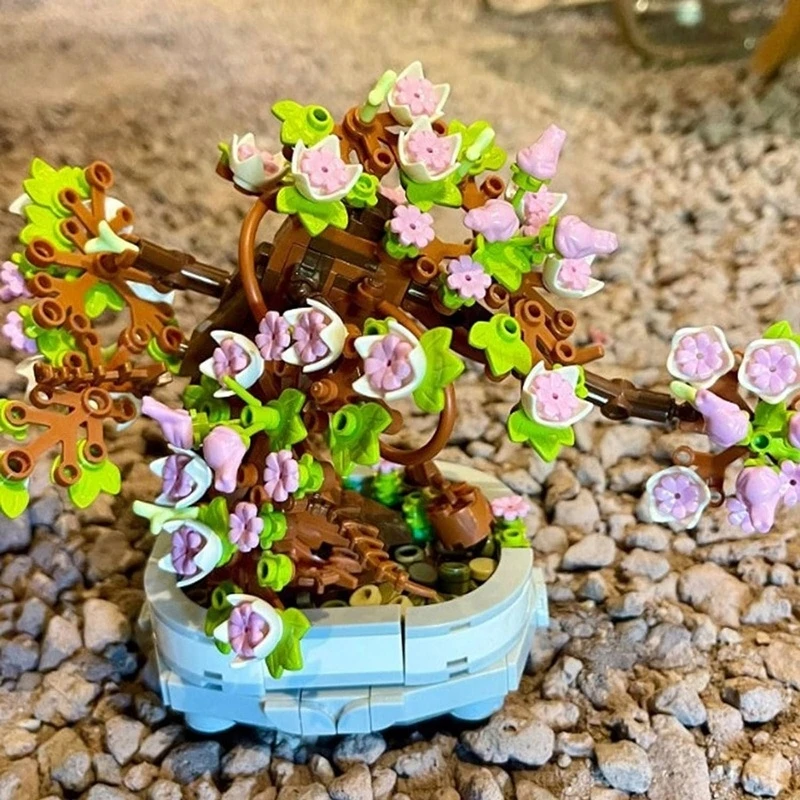 Nobo KONSTRUKCINIAI BLAKAI GĖLĖS MEDŽIS BONSAI MEDIS 462 ELEMENTAI