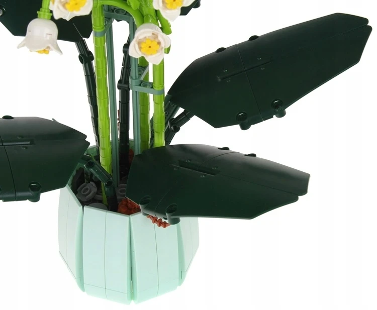 Nobo Konstrukciniai blokai Gėlės Orchidėja Gėlės Slėnio lelija vazone 610