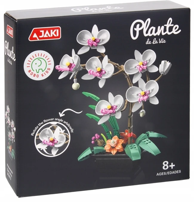 Coil Nobo Konstrukciniai Žaislai: Baltas Orchidėjos Gėlės Kūrinys 581 Detalės
