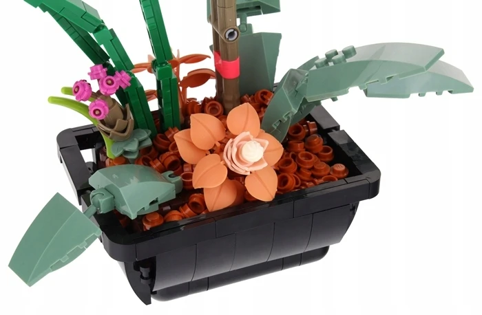 Coil Nobo Konstrukciniai Žaislai: Baltas Orchidėjos Gėlės Kūrinys 581 Detalės