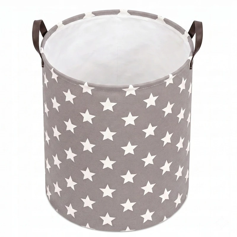 Nobo KOSZ sulankstomas NA ZABAWKI POJEMNIK WOREK NA PRANIE GWIAZDY ORGANIZER 50 cm