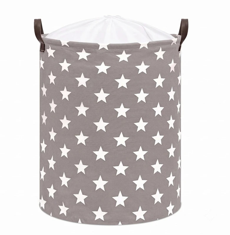 Nobo KOSZ sulankstomas NA ZABAWKI POJEMNIK WOREK NA PRANIE GWIAZDY ORGANIZER 50 cm