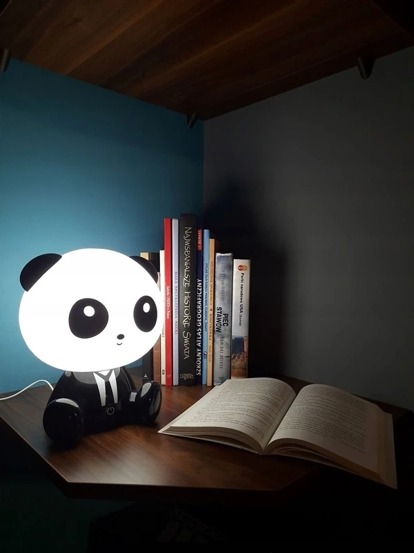 Nobo Lampka Nocna Dziecięca Meškiukas Panda Dla Dzieci Lampka na Biurko LED