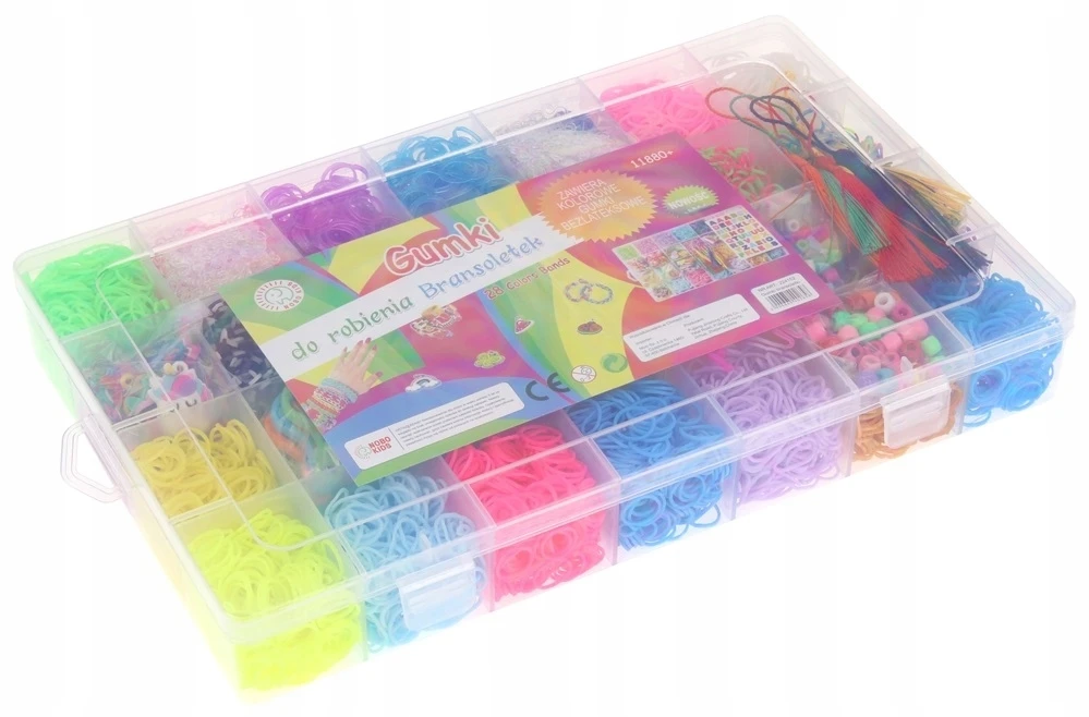 Sferazabawek Nobo Loom Bands gumy do tworzenia bransoletek, 11880 el.