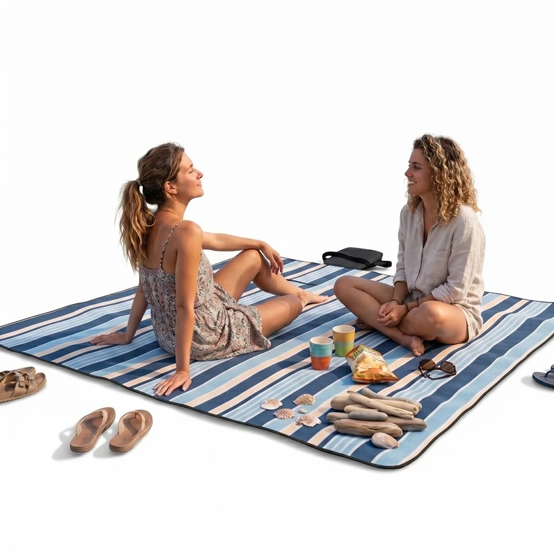 Nobo Pikniko antklodė paplūdimio kilimėlis su izoliacija sulankstomas vandeniui atsparus pledas 200 x 150