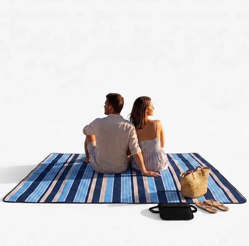 Nobo Pikniko antklodė paplūdimio kilimėlis su izoliacija sulankstomas vandeniui atsparus pledas 200 x 150