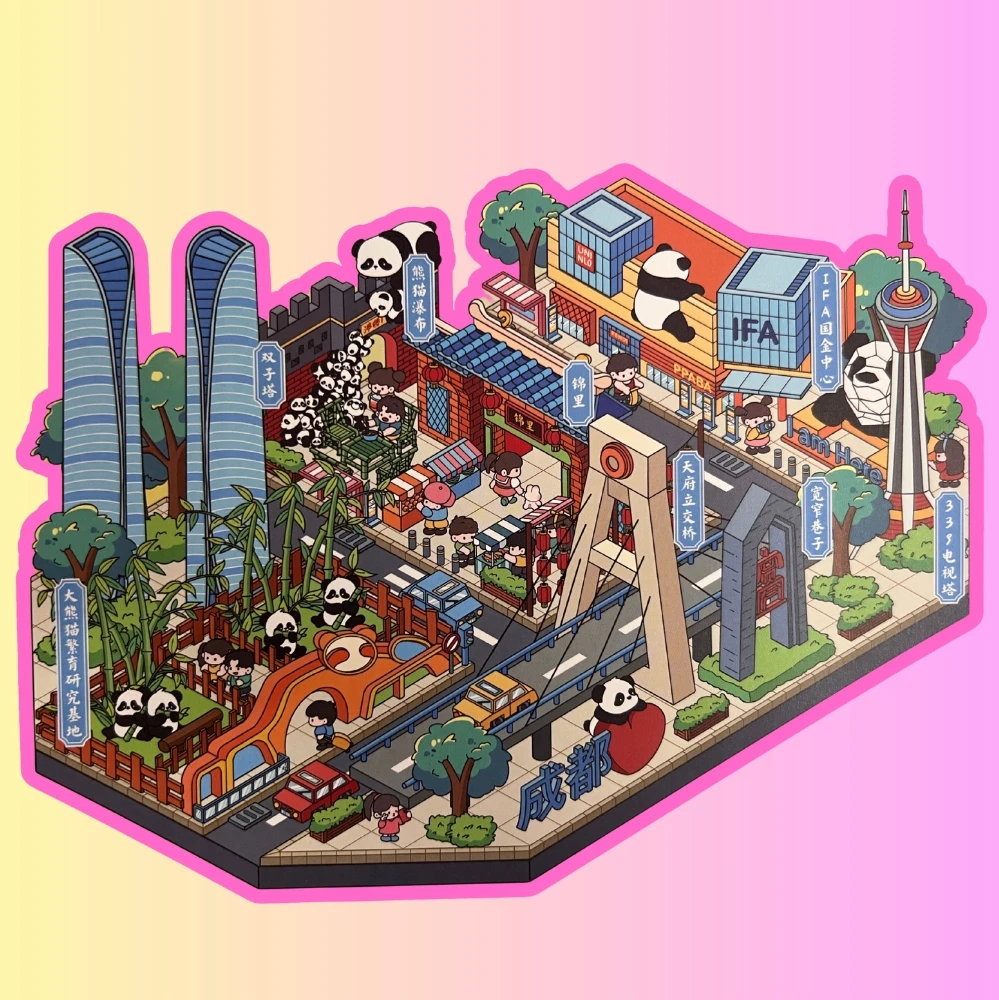 Nocton 3D lipdukai, skirti stumti ANTISTRESĄ CREATIVE CITIES TIKTOK SCENE DIY