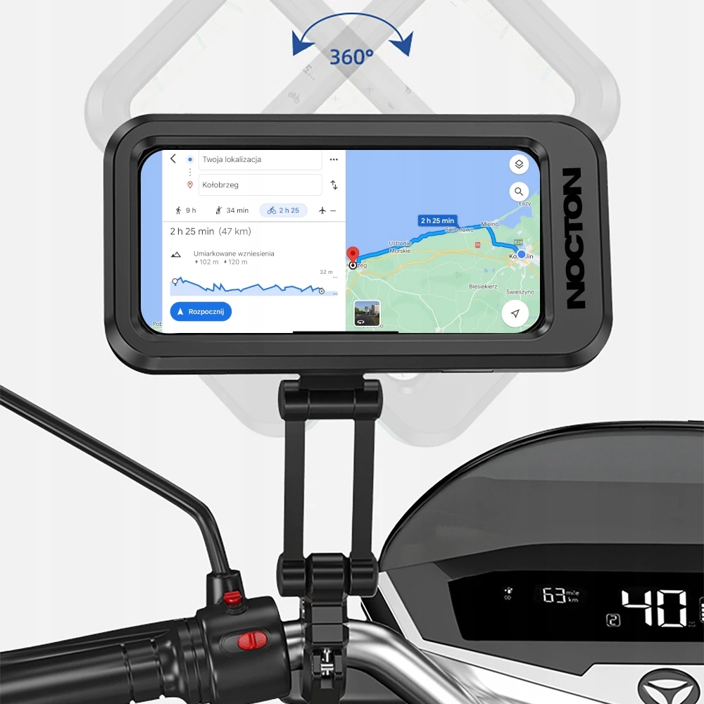 Nocton VANDENIUI ATSPIRUS MOTOCIKLA DVIRAČIO LAIKIKLIS MOTOROLERIUI TELEFONUI, REGULIUOJAMAS