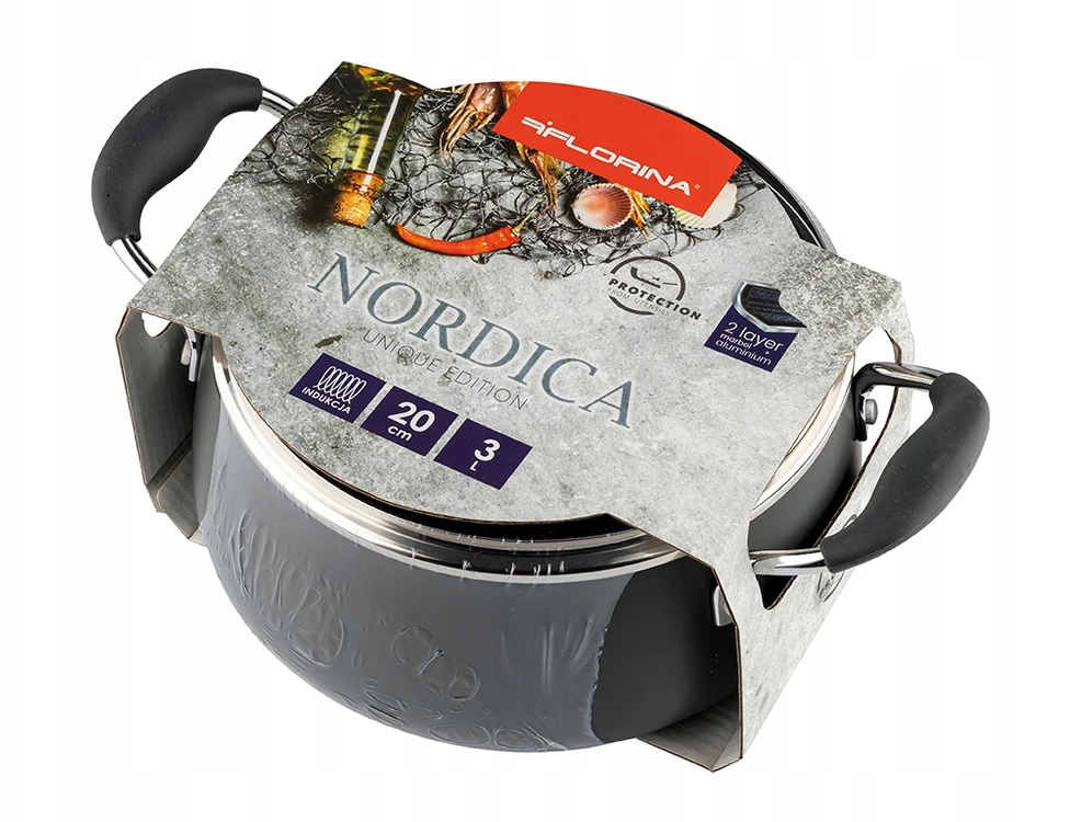 NORDICA FLORINA ALIUMININIS PUODAS 20 CM 3 L