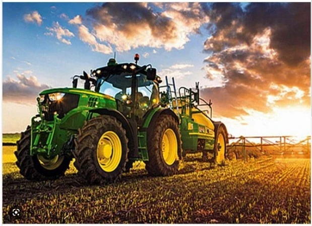 Norimpex Deimantinė mozaika / Deimantinis dažymas - John Deere traktorius lauke...