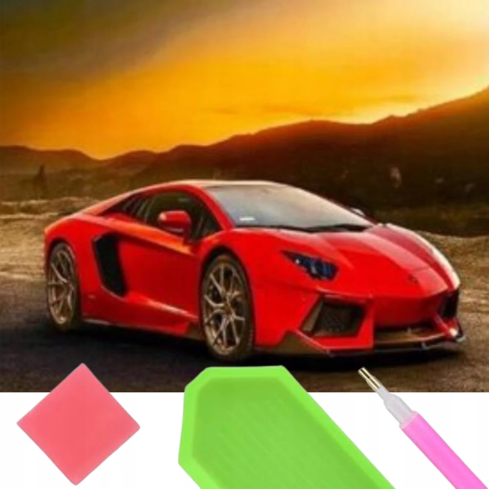 Norimpex Deimantinio siuvinėjimo automobilinis automobilinis mozaikos deimantų dažymo rinkinys 30x40cm