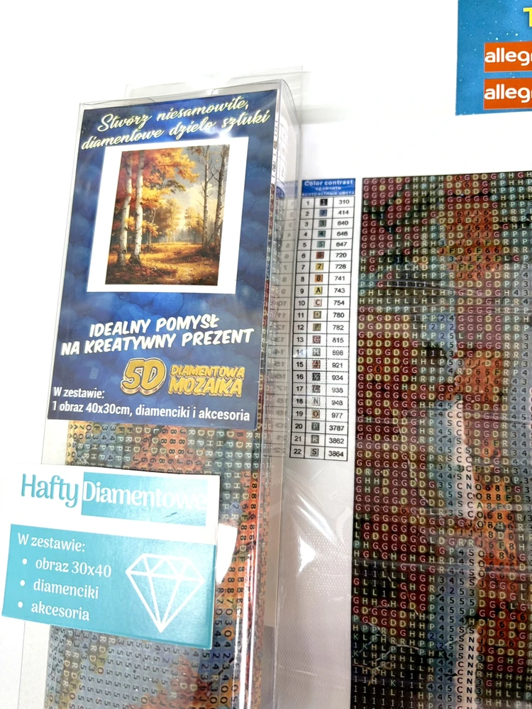 Norimpex Deimantinis siuvinėjimas Mozaika Deimantinė tapyba peizažas Miškas Mediena Ruduo 30x40