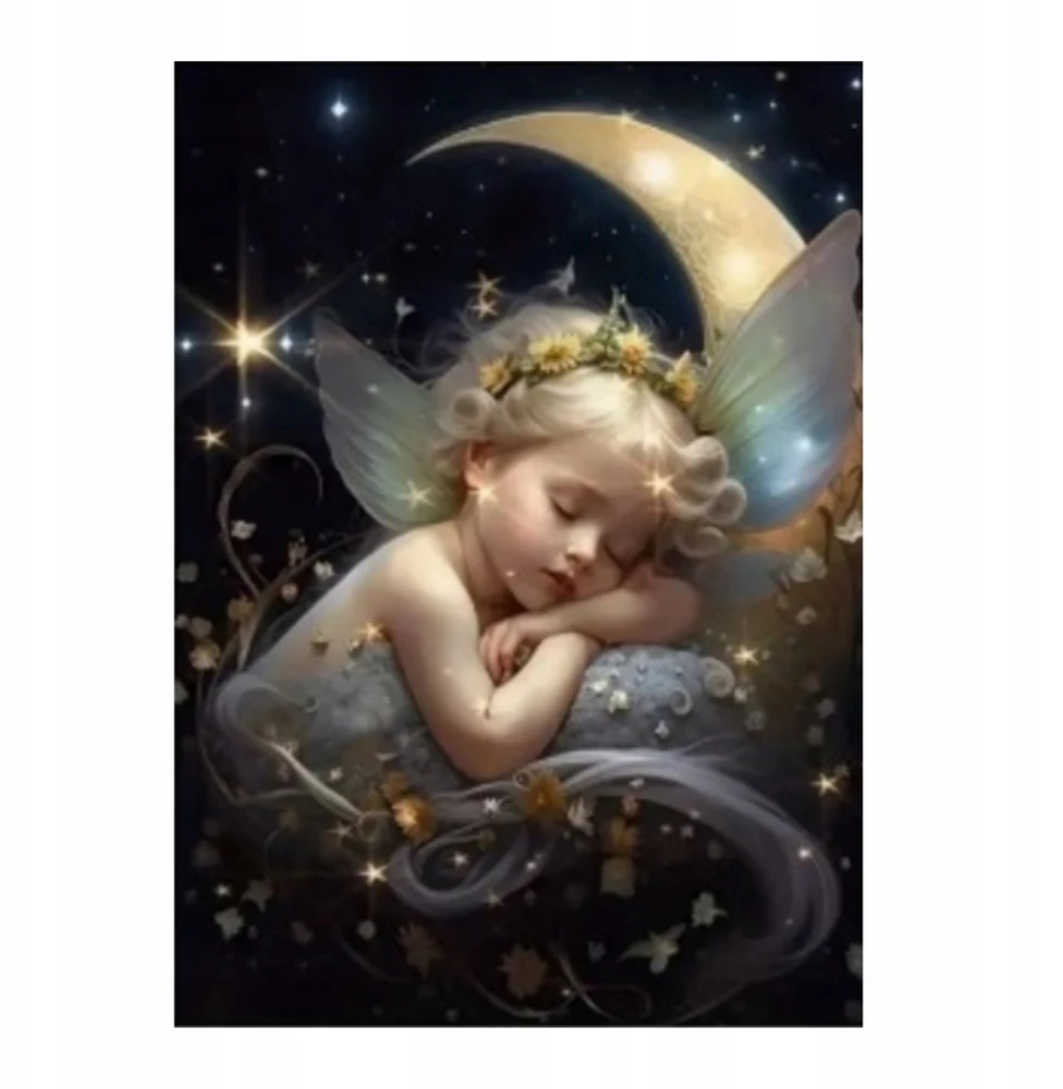 Norimpex DIAMOND MOSAIC Deimantinis siuvinėjimas Deimantinis paveikslas BABY MOON 5D