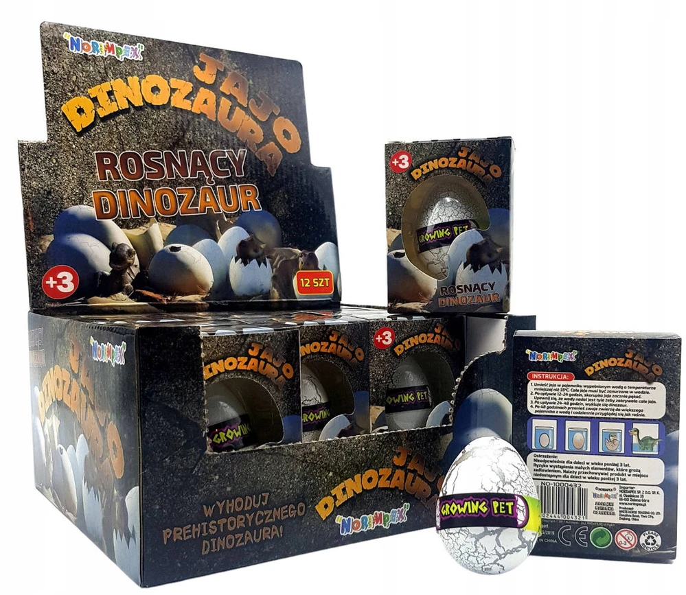 Norimpex Dinozauras augantis kiaušinyje DINOSAUR EGG iš EGG