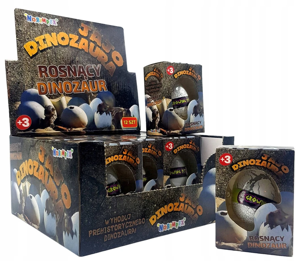 Norimpex Dinozauras augantis kiaušinyje DINOSAUR EGG iš EGG