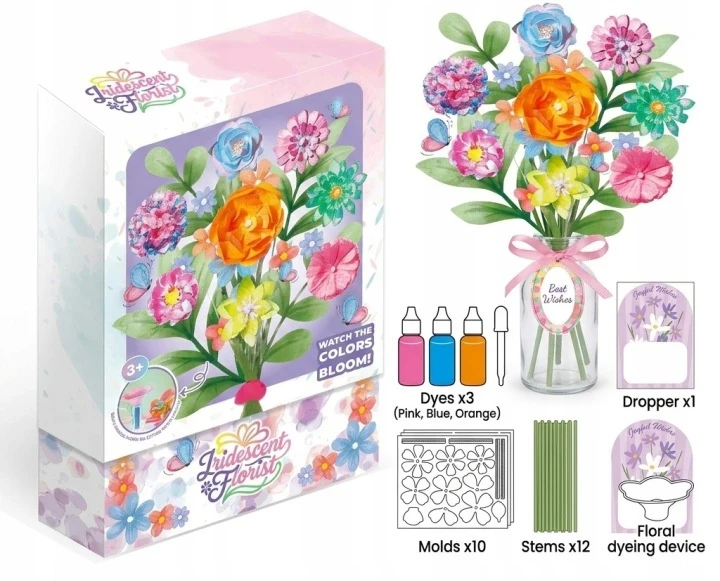 Norimpex Gėlių rinkinys, skirtas dažyti DIY puokštę kūrybingai floristas su priedais