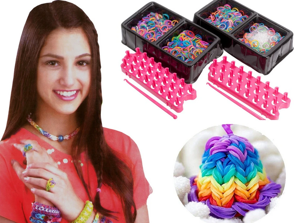 Norimpex GUMĖS APYRANKĖMS GAMINTI LOOM JUOSTELĖS + KAPKELIAI