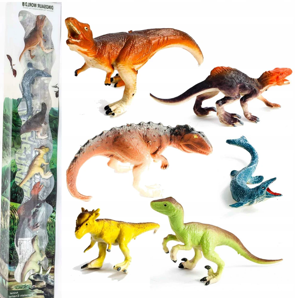 Norimpex Gyvūnų figūrėlių rinkinys, dinozaurai, augintiniai, laukinis safaris vamzdyje