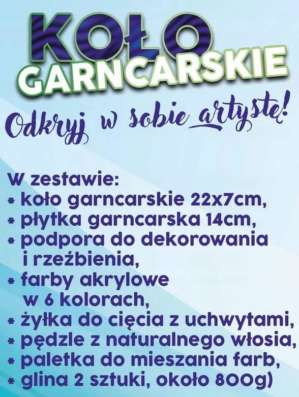 Norimpex Keramikos ratas su moliu ir dažais kūrybinis rinkinys
