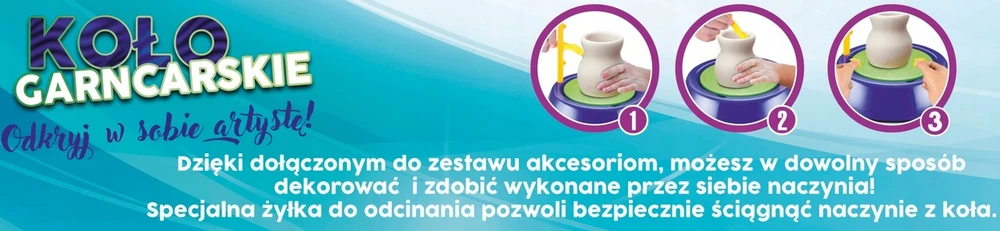 Norimpex Keramikos ratas su moliu ir dažais kūrybinis rinkinys