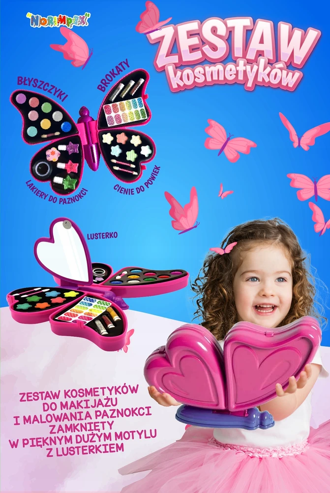 Norimpex KOSMETIKA VAIKAMS MAKIAŽIUI DREGELIŲ DAŽYMAMS