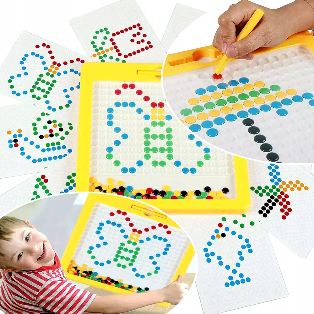 Norimpex Magpad Montessori magnetinė mozaikinė lenta vaikams