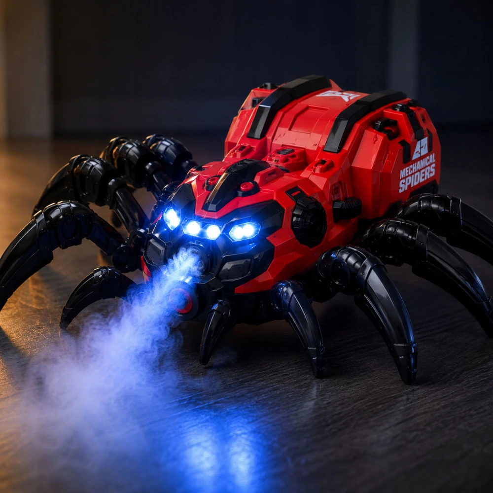 Norimpex Nuotoliniu būdu valdomas robotas Spider kvėpuoja garų šviesos garsu vaikams 3 4 5 6