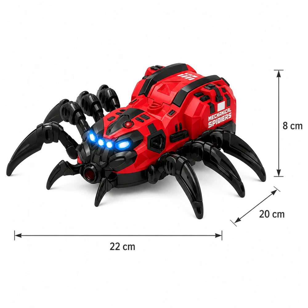 Norimpex Nuotoliniu būdu valdomas robotas Spider kvėpuoja garų šviesos garsu vaikams 3 4 5 6