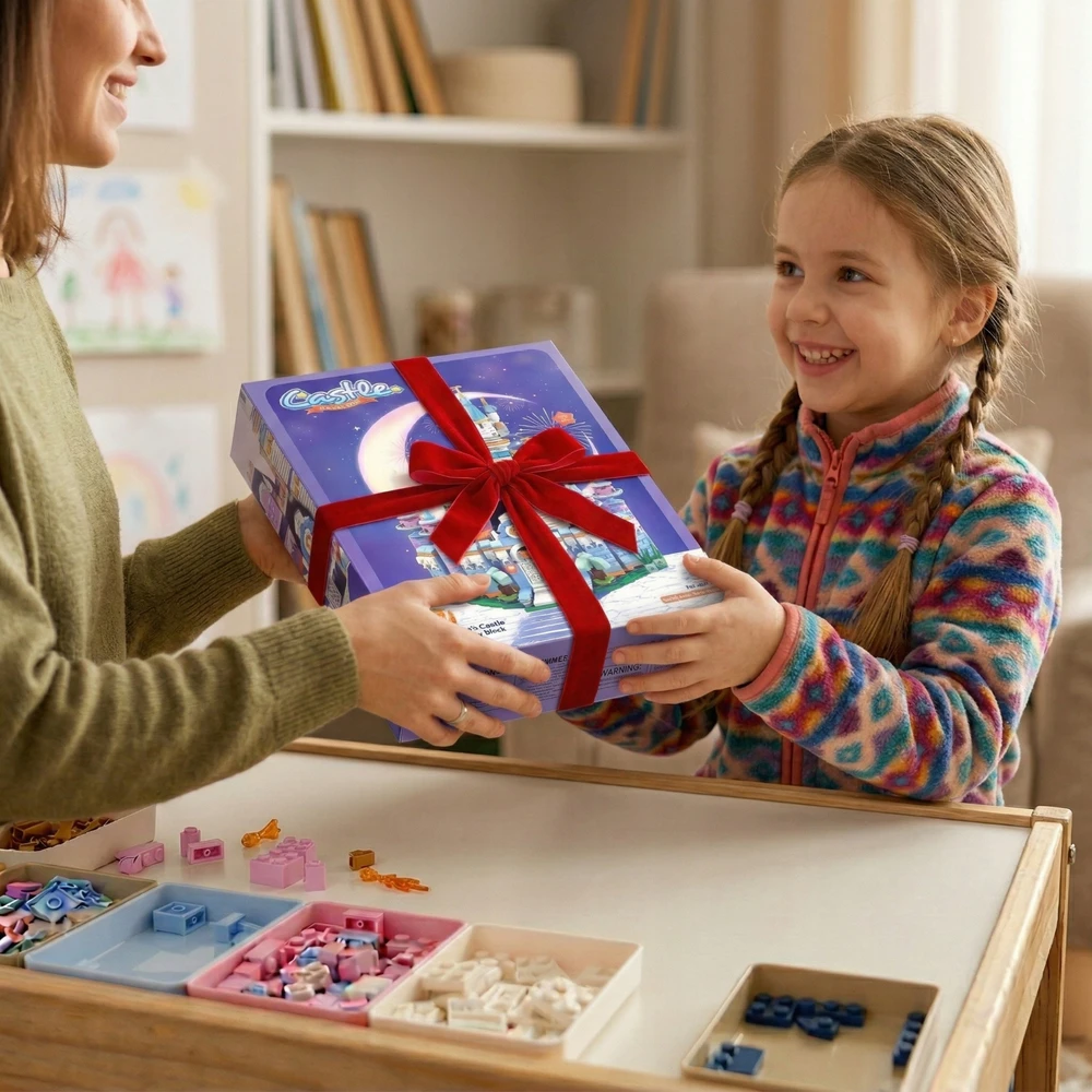 Norimpex Statybinės plytos mergaičių princesių pilis 6in1 didelis rinkinys 535 vnt