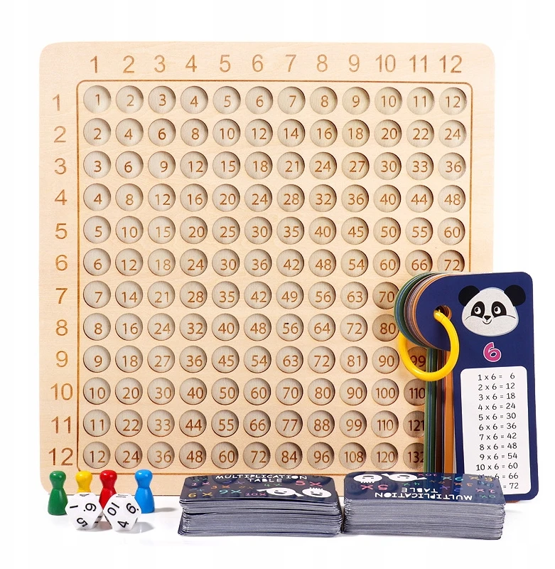 Norimpex TABLICZKA MNOŻENIA MATEMATYKA Žaidimas PLANSZOWA DO NAUKI LICZENIA EDU 2w1