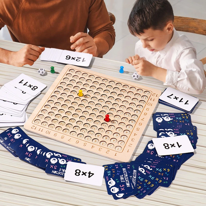 Norimpex TABLICZKA MNOŻENIA MATEMATYKA Žaidimas PLANSZOWA DO NAUKI LICZENIA EDU 2w1