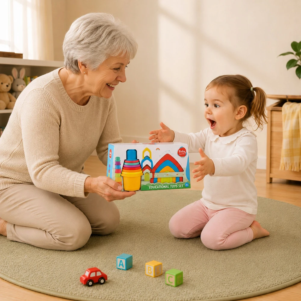 Norimpex Układanka Dopasowywanie Kolorowych Elementów Montessori Dla Najmłodszych