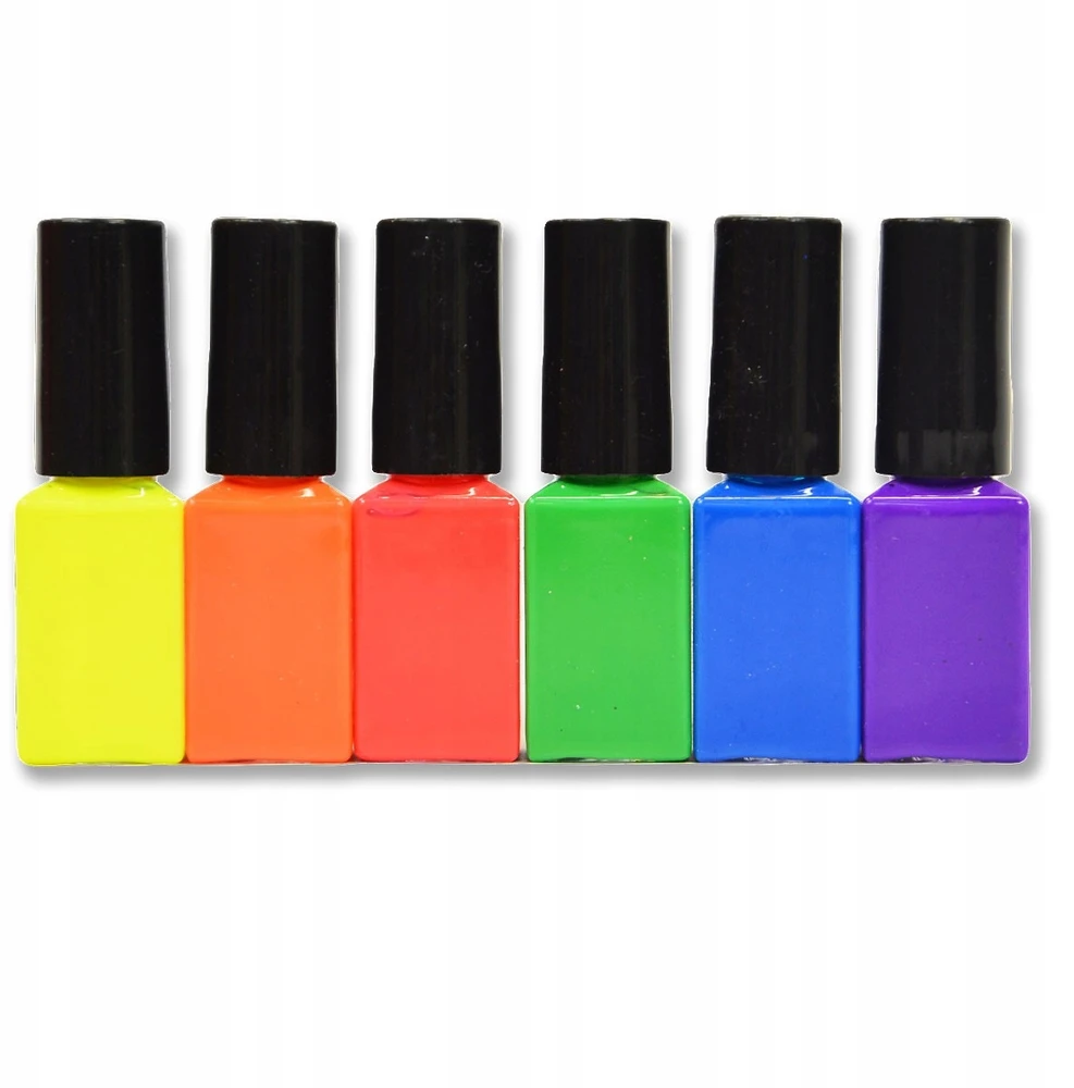 Norimpex Vandens nagų lakas Neon Glow In UV Lengvai nuimamas Nulupamas