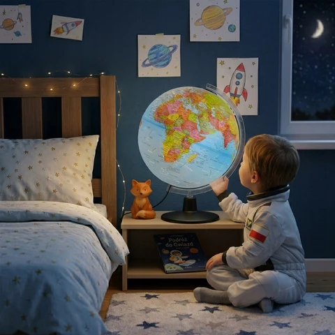 Nova Rico COSMO gaublys su interaktyvia programa, apšviestas, 30 cm, didelis, astralinis