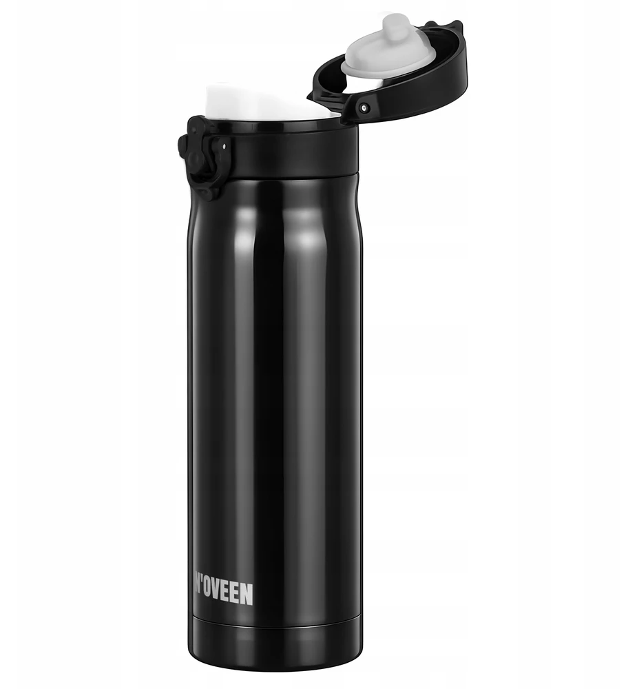 Terminis buteliukas NOVEEN TB810 juodas matinis 400 ml