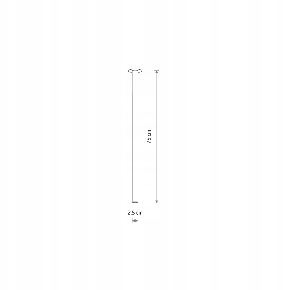 Nowodvorski Juodas Led lubinis šviestuvas lazerinis 1xg9 75cm