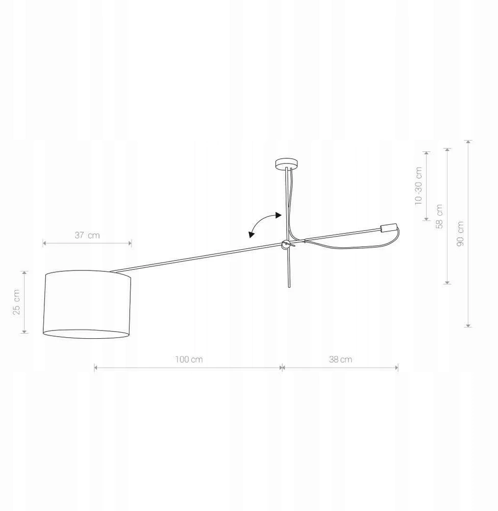 Pakabinamas šviestuvas Nowodvorski Lighting lubinis šviestuvas Viper 6641, juodas